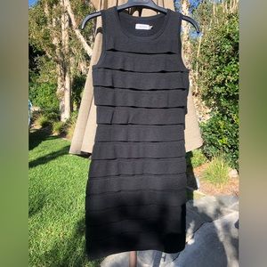 Calvin Klein stretch knit wool sweater dress
